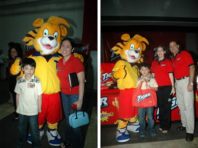 My son and I with Tigo, Ms. Jackie Lou Blanco, and Mr. Elio Machillanda