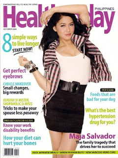 Health Today Magazine October 2009 issue with Maja Salvador