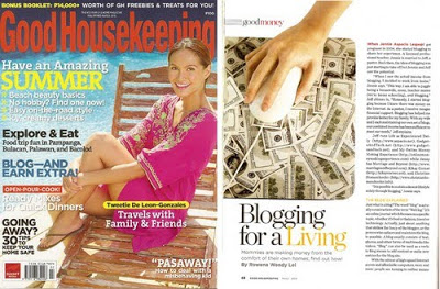 Good Housekeeping March 2010, Blogging for a Living