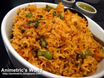 Vegetable Biryani at Legend of India