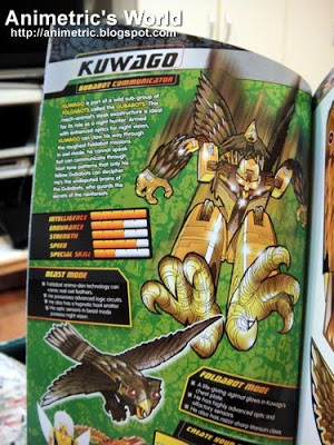 Kuwago in Foldabots Toy Book 3