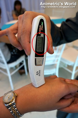 Skin Moisture Test at Physiogel Event