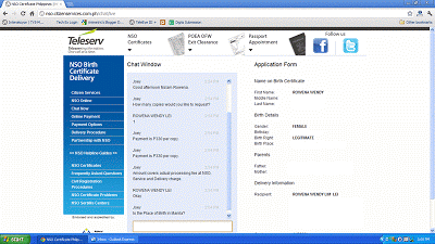 NSO birth certificate