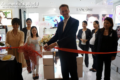 Lancome counter in Rustan's at Shangri-la Plaza Mall