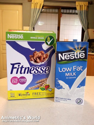 Nestle Fitnesse and Nestle Low Fat Milk