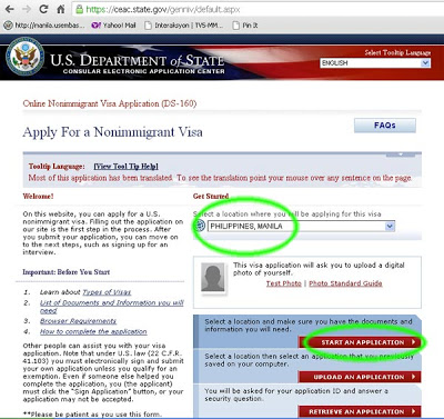 US Embassy Website