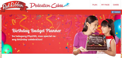 Red Ribbon Birthday Budget Planner