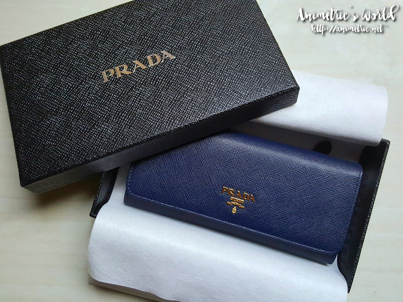 My Prada Saffiano Continental Wallet - Animetric's World