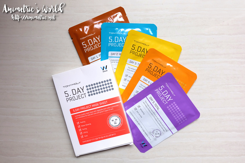 Tonymoly 5 Day Project Mask Sheet