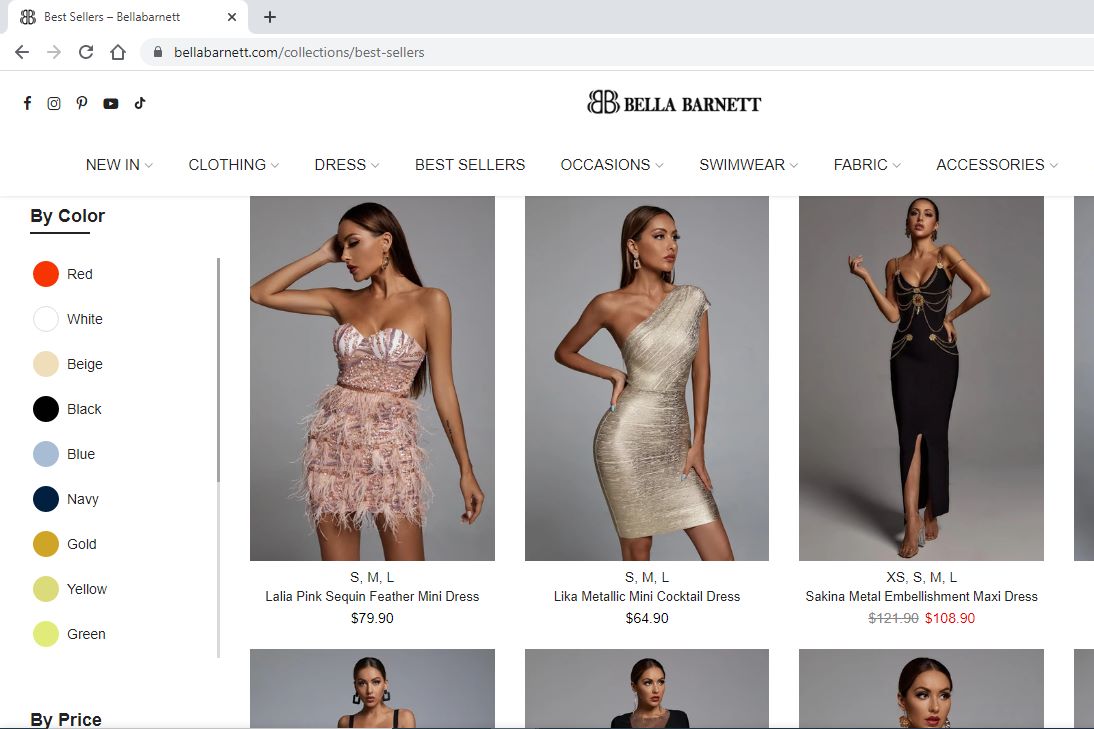 Bellabarnett Dresses