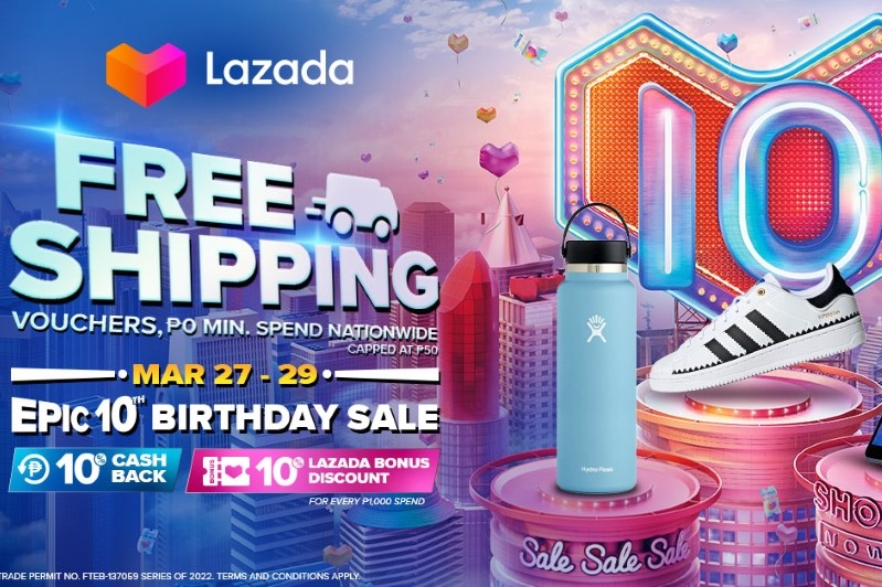 Lazada Epic 10th Birthday Sale