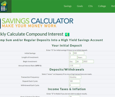 Savings Calculator