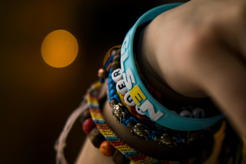 rubber bracelet